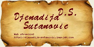 Đenadija Šutanović vizit kartica